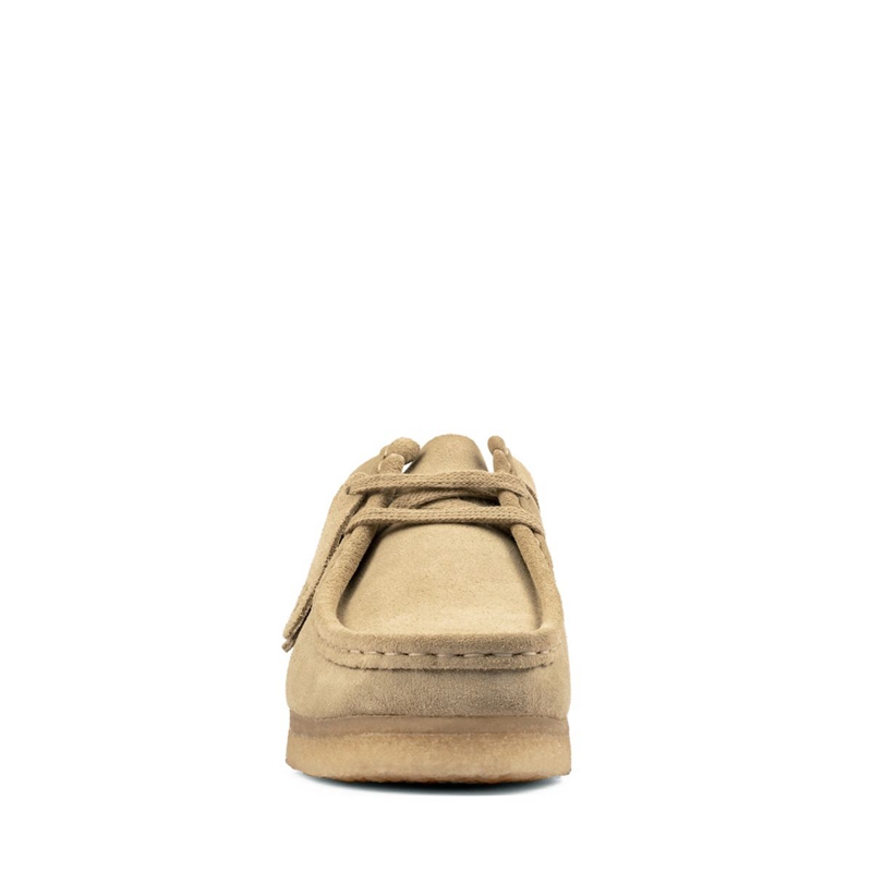 Khaki Clarks Wallabee Maple Suede Women's Slip Ons | 09473-NHLC