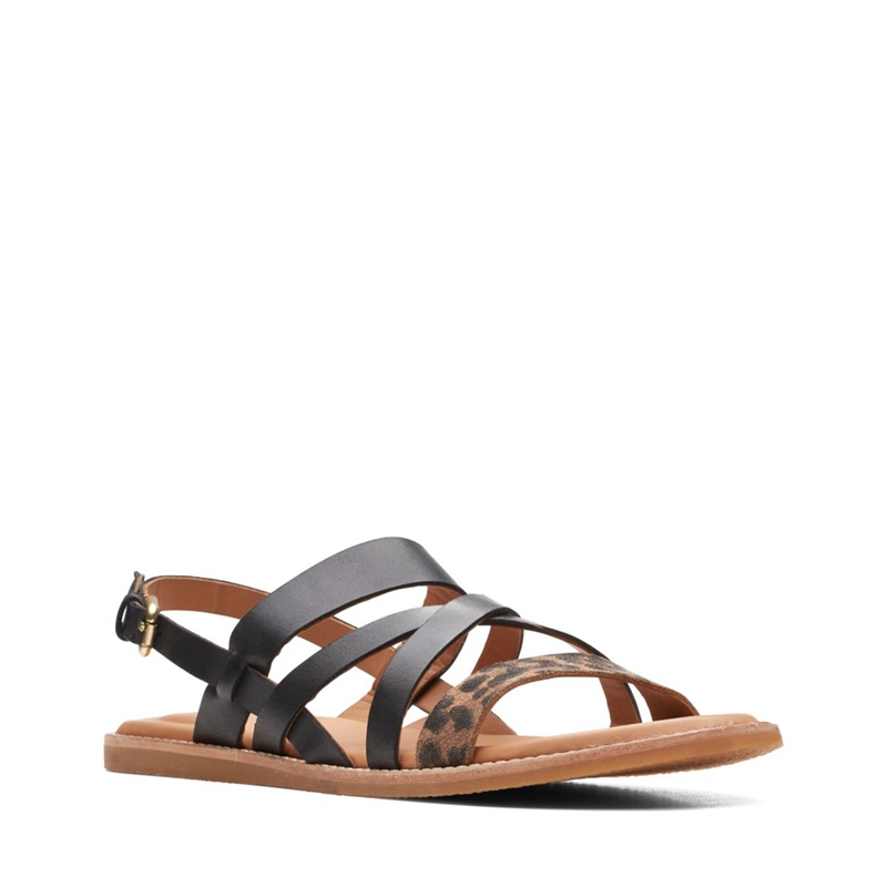 Leopard Clarks Karsea Sun PRT Comb Women's Sandals | 12790-KPXW