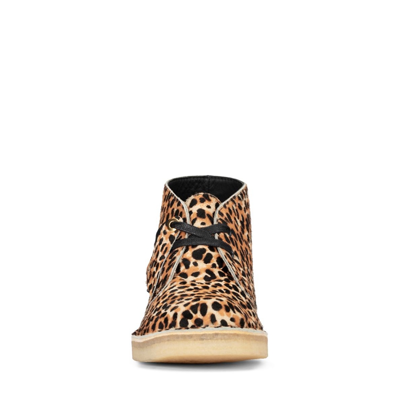 Leopard Clarks PRT Pony Women's Desert Boots | 47180-GPCE