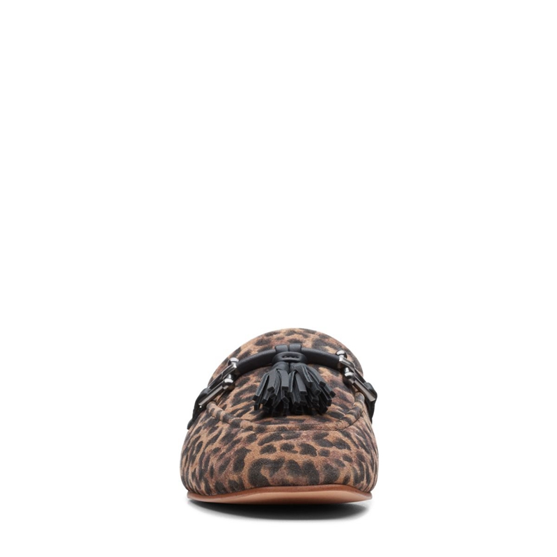 Leopard Clarks Pure 2 Tassel Print Women's Pumps | 62954-VZHT