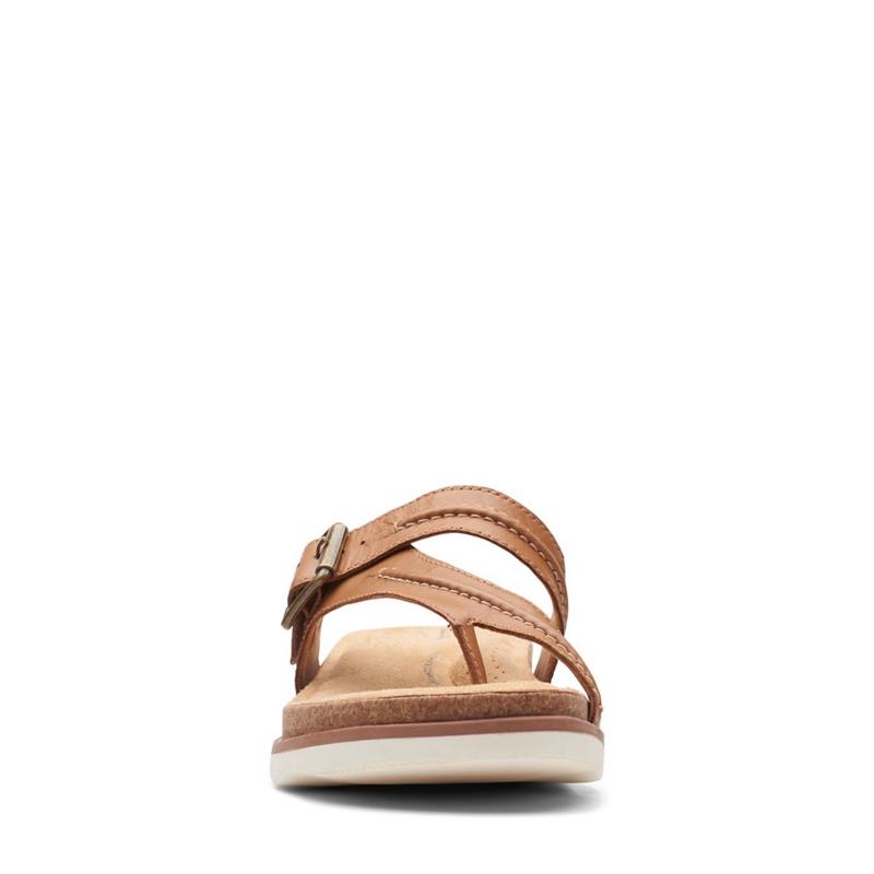 Light Brown Clarks Brynn Madi Lea Women's Sandals | 64271-WASN