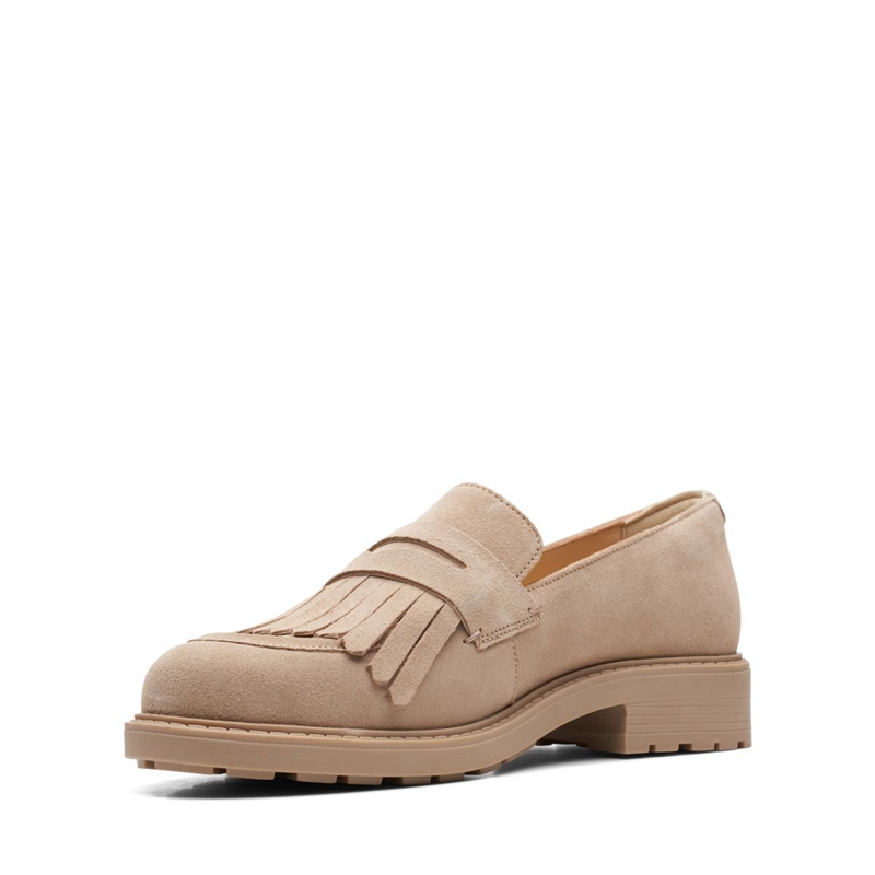 Light Brown Clarks Orinoco 2 Loafer Sde Women's Loafers | 94127-XPTR