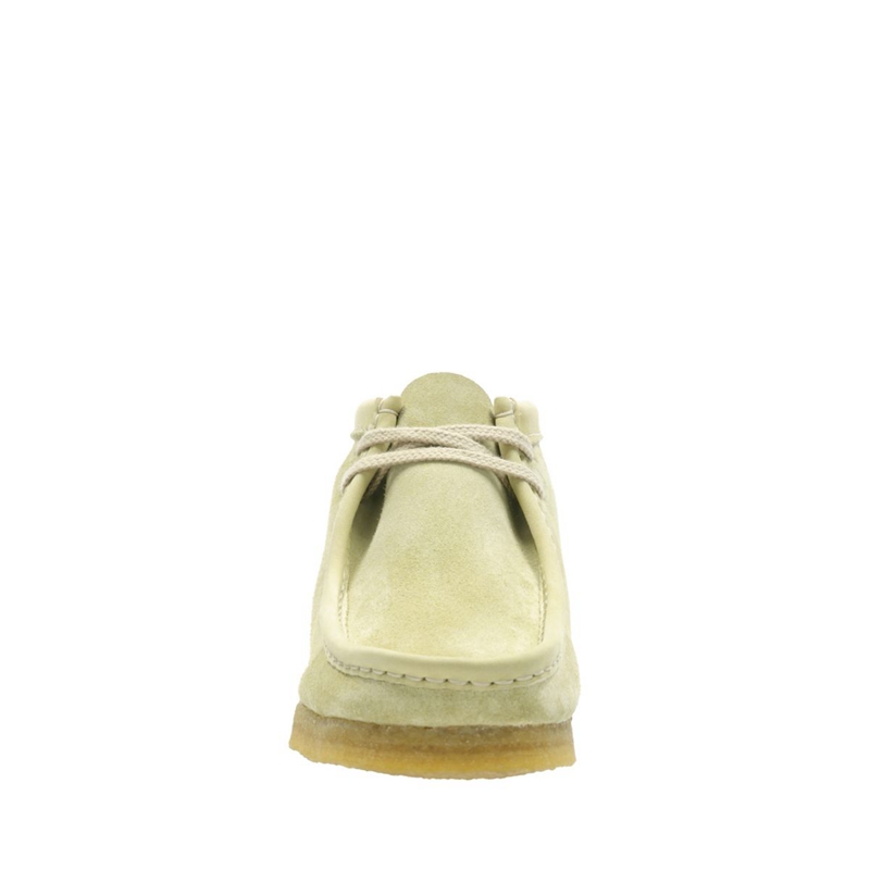 Light Green Clarks Maple Suede Women's Desert Boots | 82469-ANOB