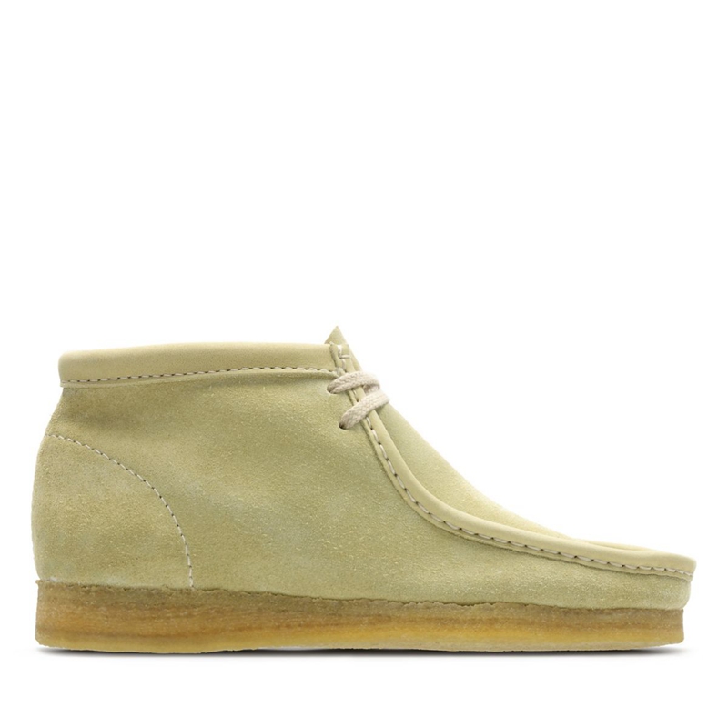 Light Green Clarks Maple Suede Women\'s Desert Boots | 82469-ANOB