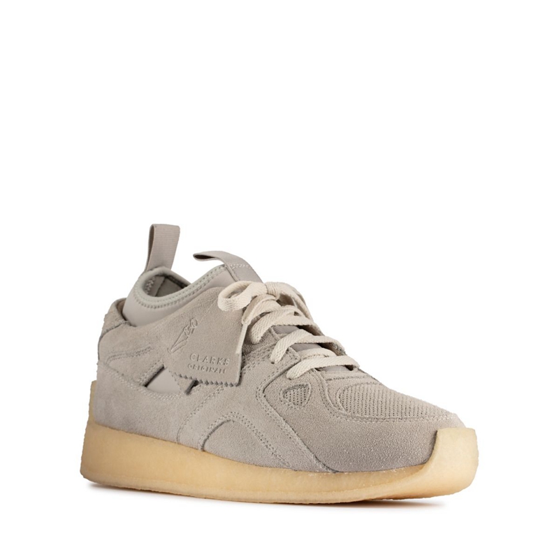 Light Grey Clarks Breacon Suede Men's Sneakers | 09865-CZYO