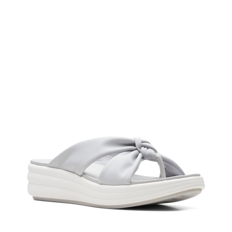 Light Grey Clarks Drift Ave Women's Sandals | 38264-CQLD