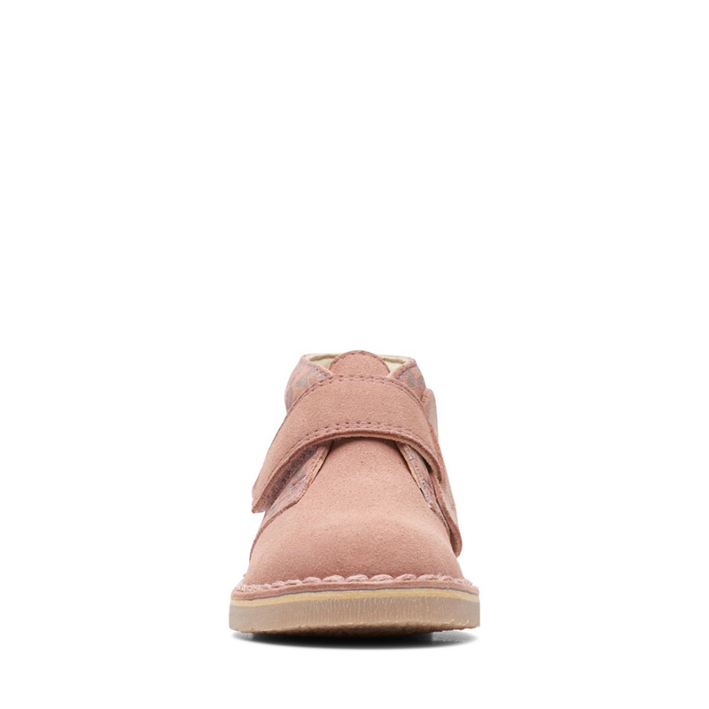 Light Pink Clarks 2 Toddler Combi Kids' Chukka Boots | 37056-NLKI