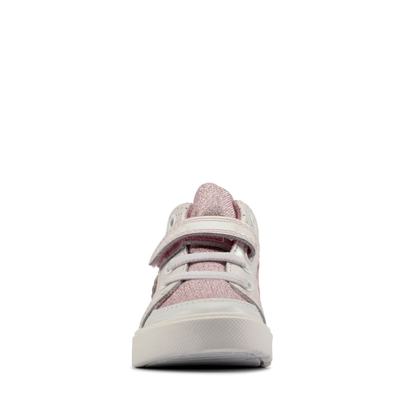 Light Pink Clarks City Pop Toddler Combi Kids' Slip Ons | 78054-GBUQ