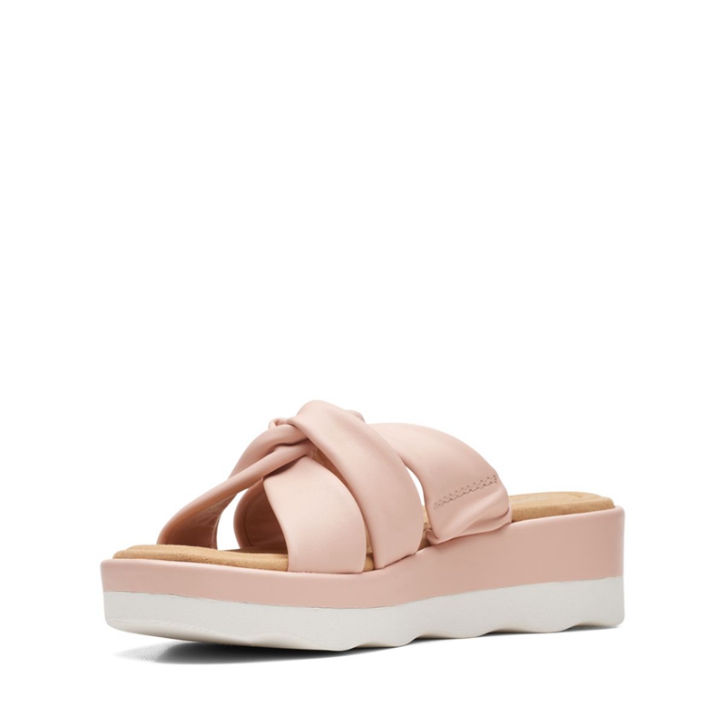 Light Pink Clarks Clara Charm Women's Sandals | 06532-LXOK