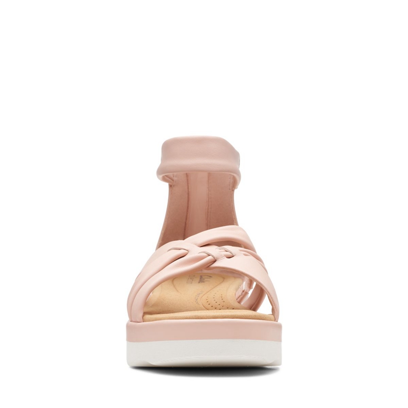 Light Pink Clarks Clara Rae Women's Sandals | 12893-KUAG