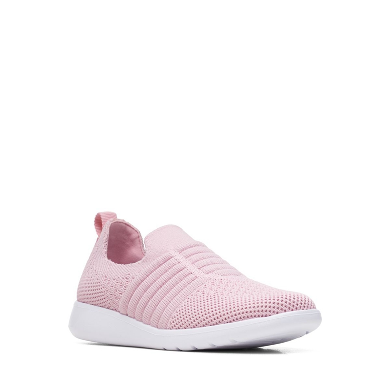 Light Pink Clarks Ezera Walk K. Kids' Sneakers | 81547-XWHZ