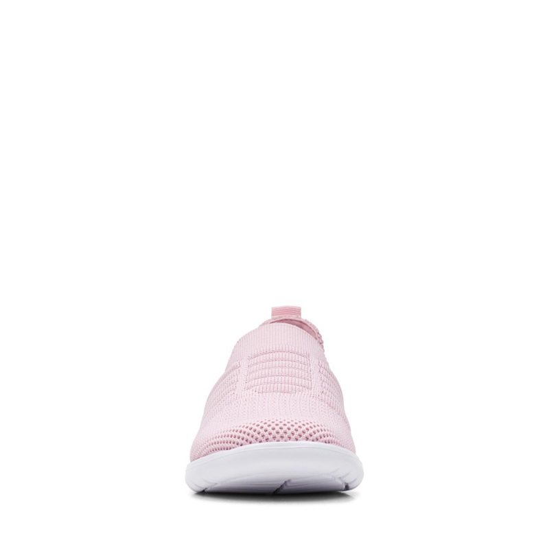 Light Pink Clarks Ezera Walk K. Kids' Sneakers | 81547-XWHZ