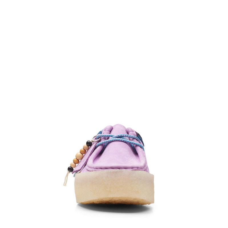 Light Purple Clarks Wallabee Cup Women's Slip Ons | 79045-LUPY