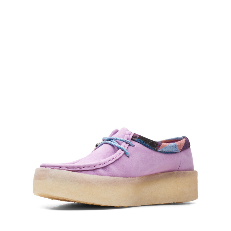 Light Purple Clarks Wallabee Cup Women's Slip Ons | 79045-LUPY