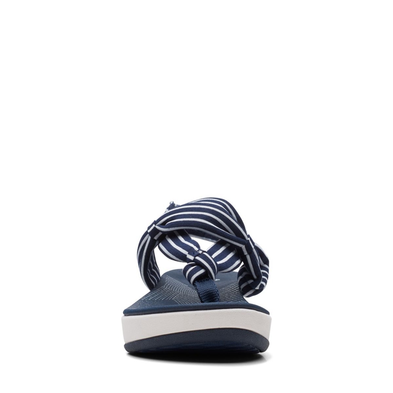 Navy Clarks Arla Nicole Print Women's Sandals | 16458-UYWT