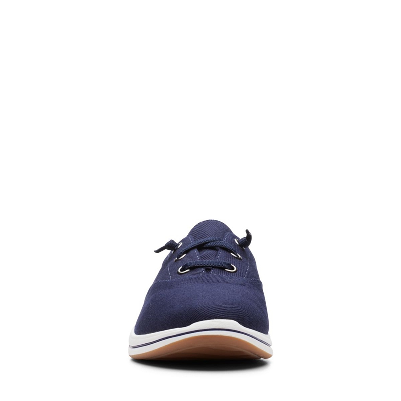 Navy Clarks Breeze Ave Women's Sneakers | 39624-ENSO