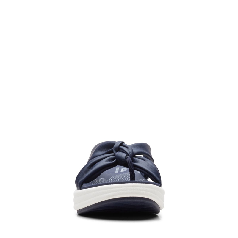 Navy Clarks Drift Ave Women's Sandals | 62014-FOCA