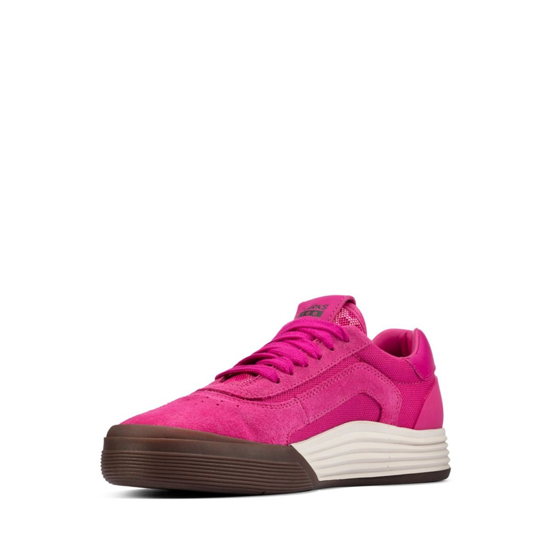 Pink Clarks Cica Suede Kids' Sneakers | 04613-HAVN