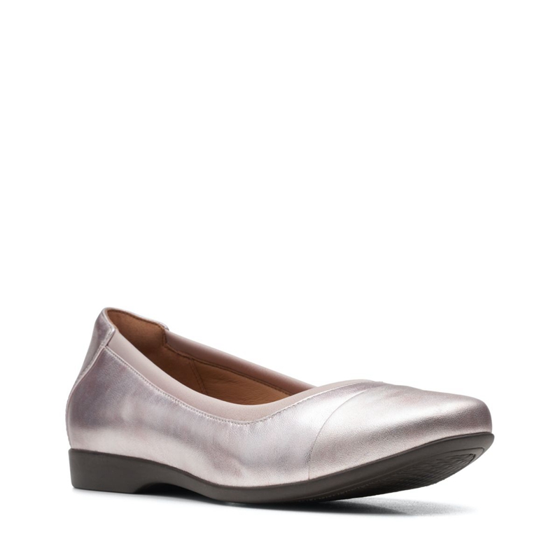 Platinum Clarks Un Darcey Cap 2 Platinum Women's Pumps | 92076-SNJH