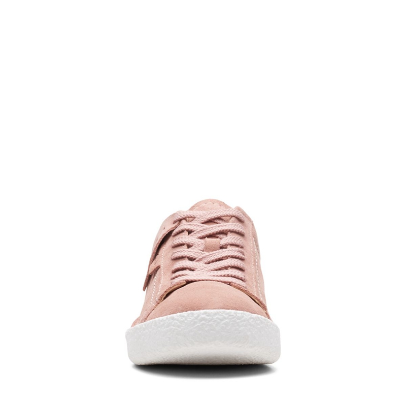 Rose Clarks Craft Cup Lace Rose Suede Women's Sneakers | 16430-JXOL