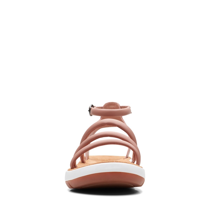 Rose Clarks Jemsa Style Leather Women's Sandals | 98403-BJNV