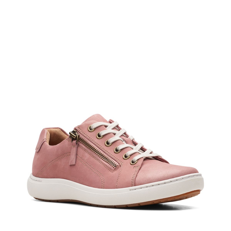 Rose Clarks Nalle Lace Rose Women's Sneakers | 46195-NGTJ