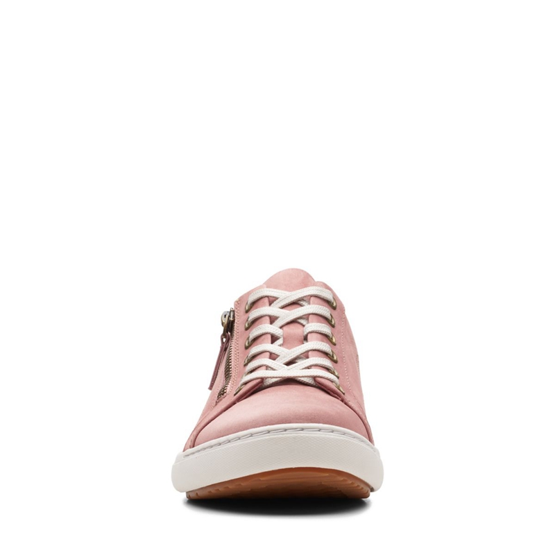 Rose Clarks Nalle Lace Rose Women's Sneakers | 46195-NGTJ