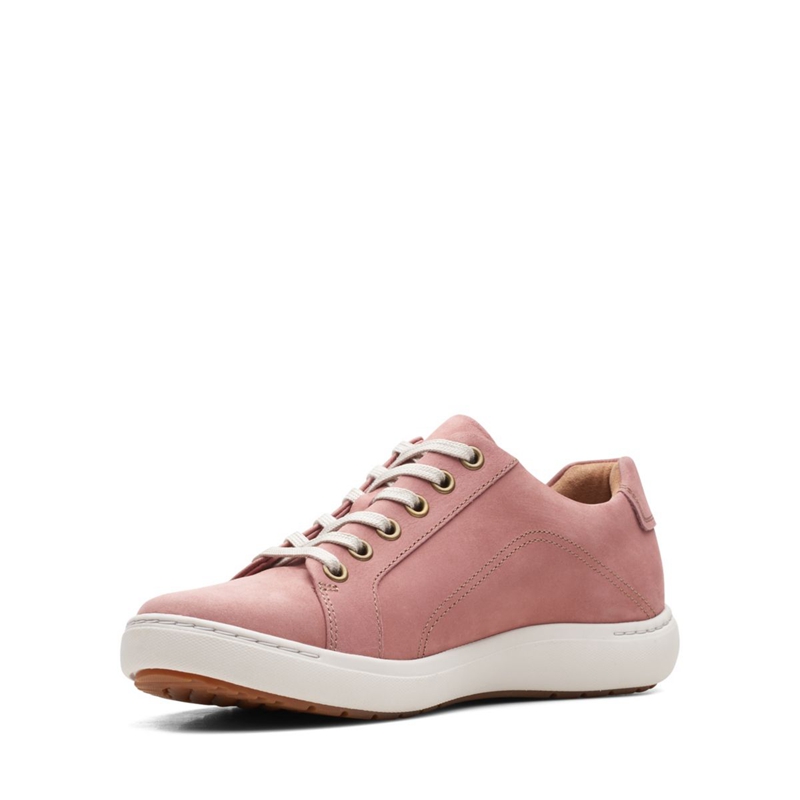 Rose Clarks Nalle Lace Rose Women's Sneakers | 46195-NGTJ