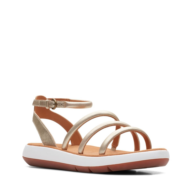 Silver Clarks Jemsa Style Lea Women's Sandals | 86471-SDPZ