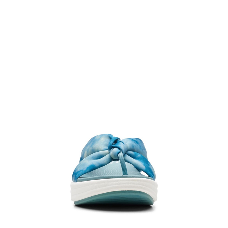 Turquoise Clarks Drift Ave Teal Combi Women's Sandals | 38046-JBUI