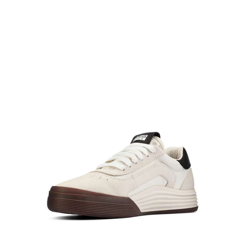 White Clarks Cica Off Suede Kids' Sneakers | 37684-XSOP