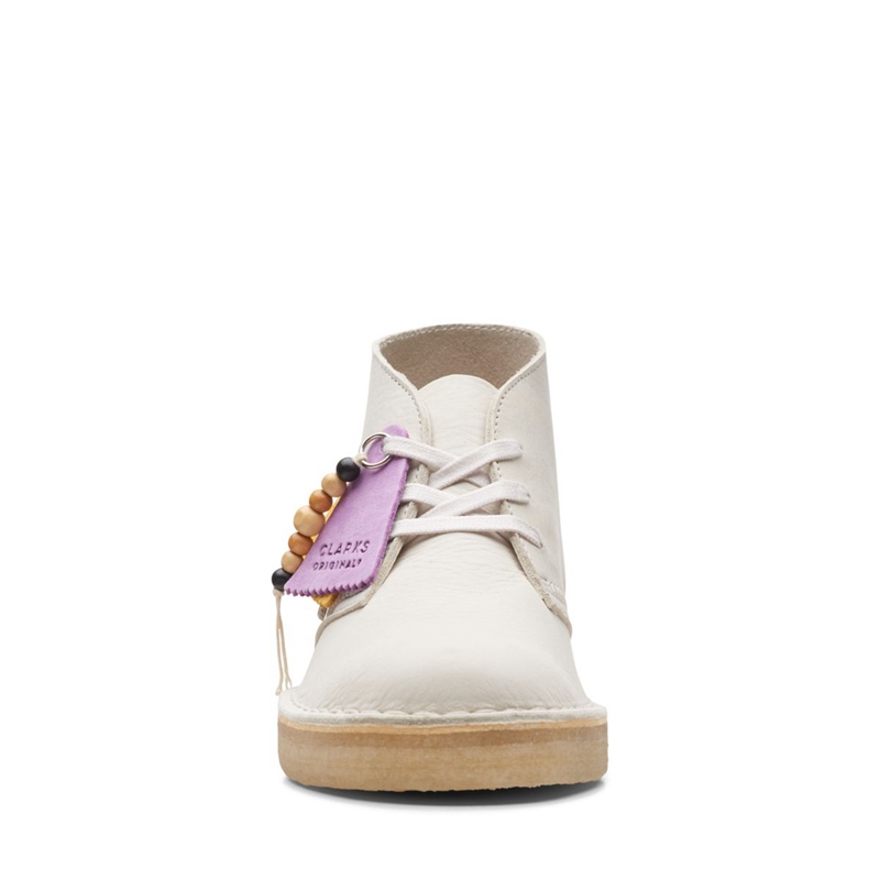 White Clarks Coal Nubuck Women's Desert Boots | 03298-IVTH