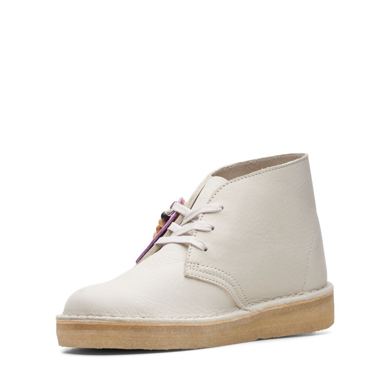 White Clarks Coal Nubuck Women's Desert Boots | 03298-IVTH