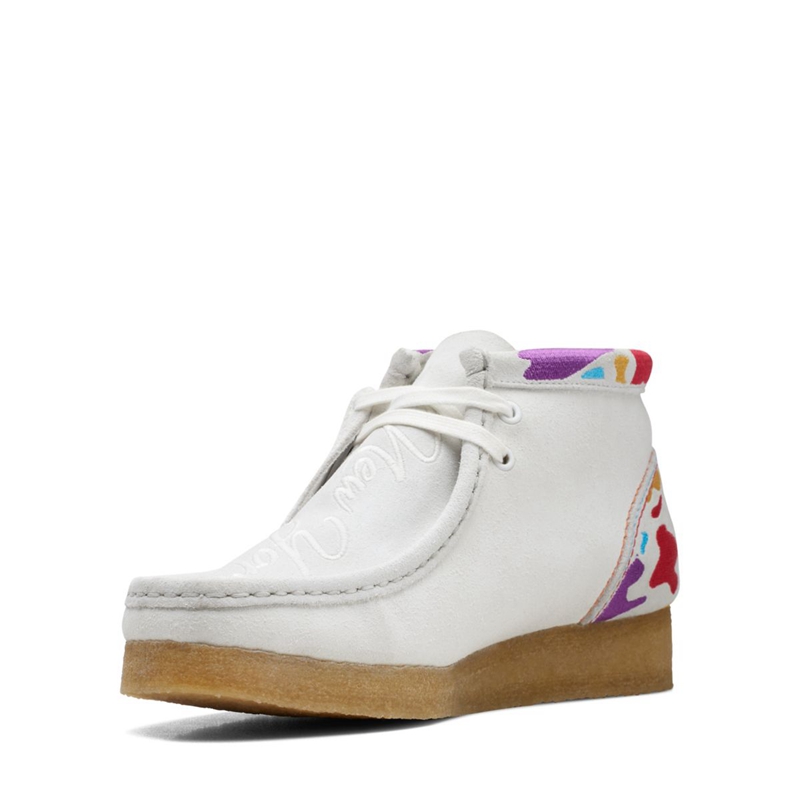 White Clarks Combi Women's Desert Boots | 17928-PQZY