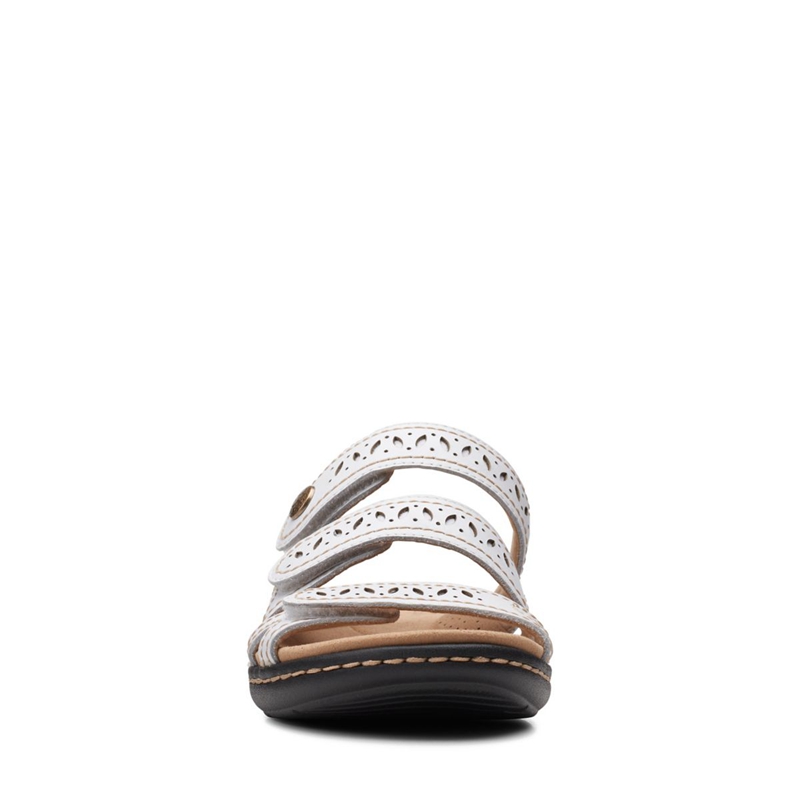 White Clarks Laurieann Dee Leather Women's Sandals | 54628-DKCP