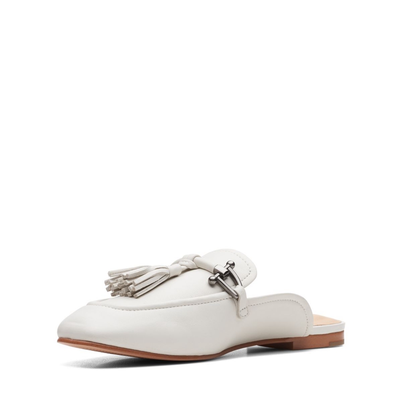 White Clarks Pure2 Trim Women's Flat Shoes | 34790-ZDVL