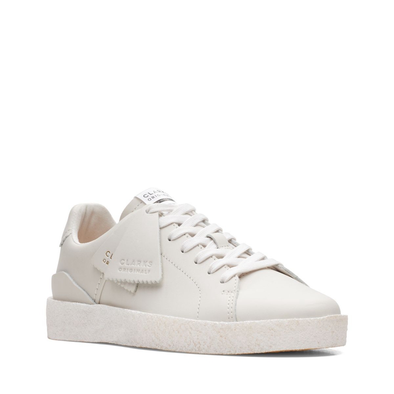 White Clarks Tormatch Women's Sneakers | 94607-HRUM