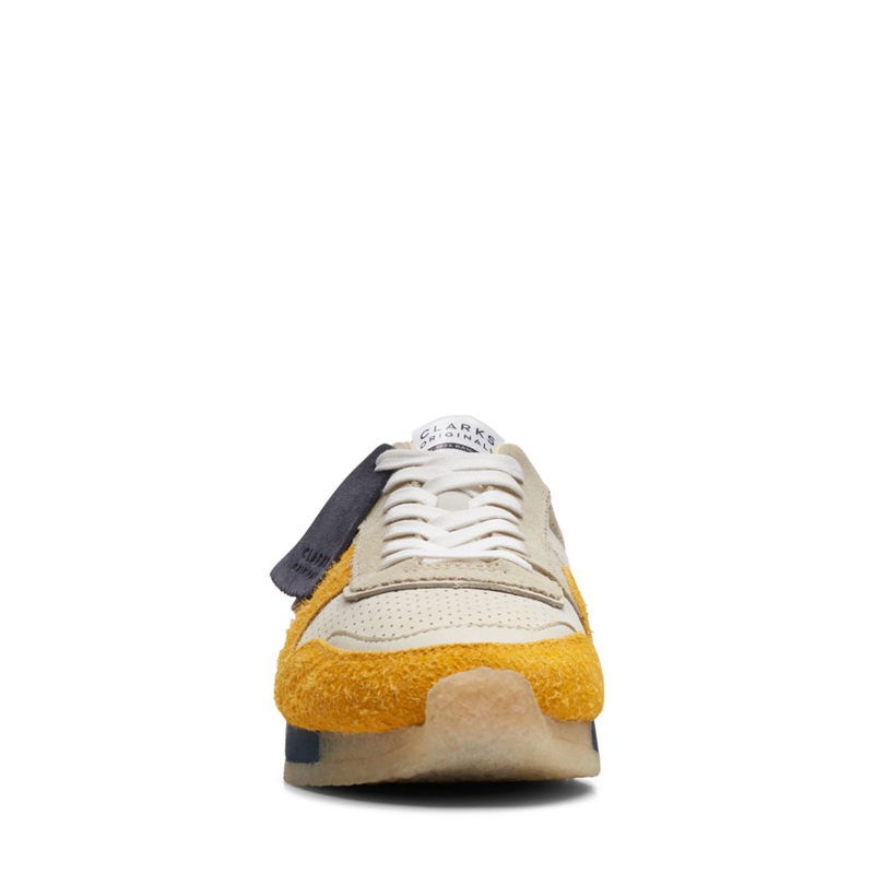 Yellow Clarks Tor Run Combi Men's Sneakers | 03168-RTSH